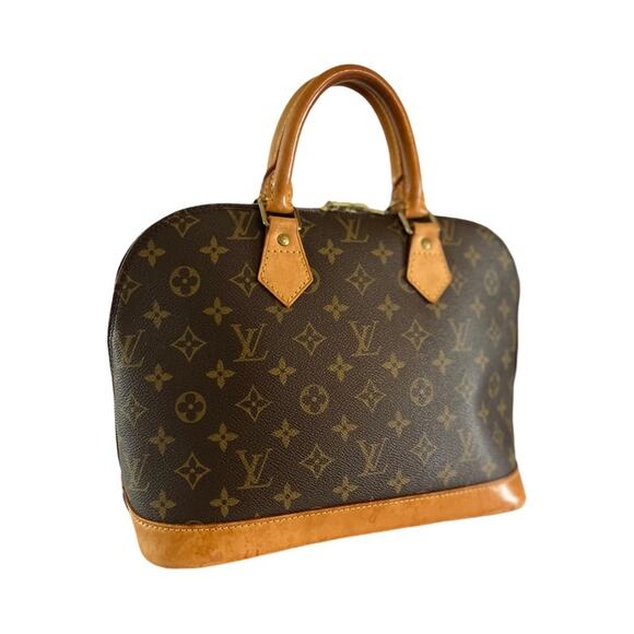 Louis Vuitton Monogram Canvas Alma Satchel With Dustbag Authentic Made in France - Picture 16 of 16
